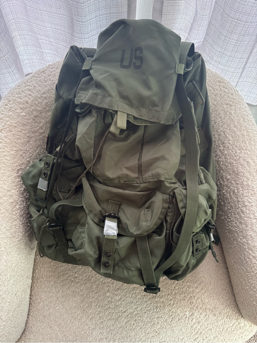 USGI Large ALICE LC-1 Field Pack Rucksack Backpack w/ Frame Olive
